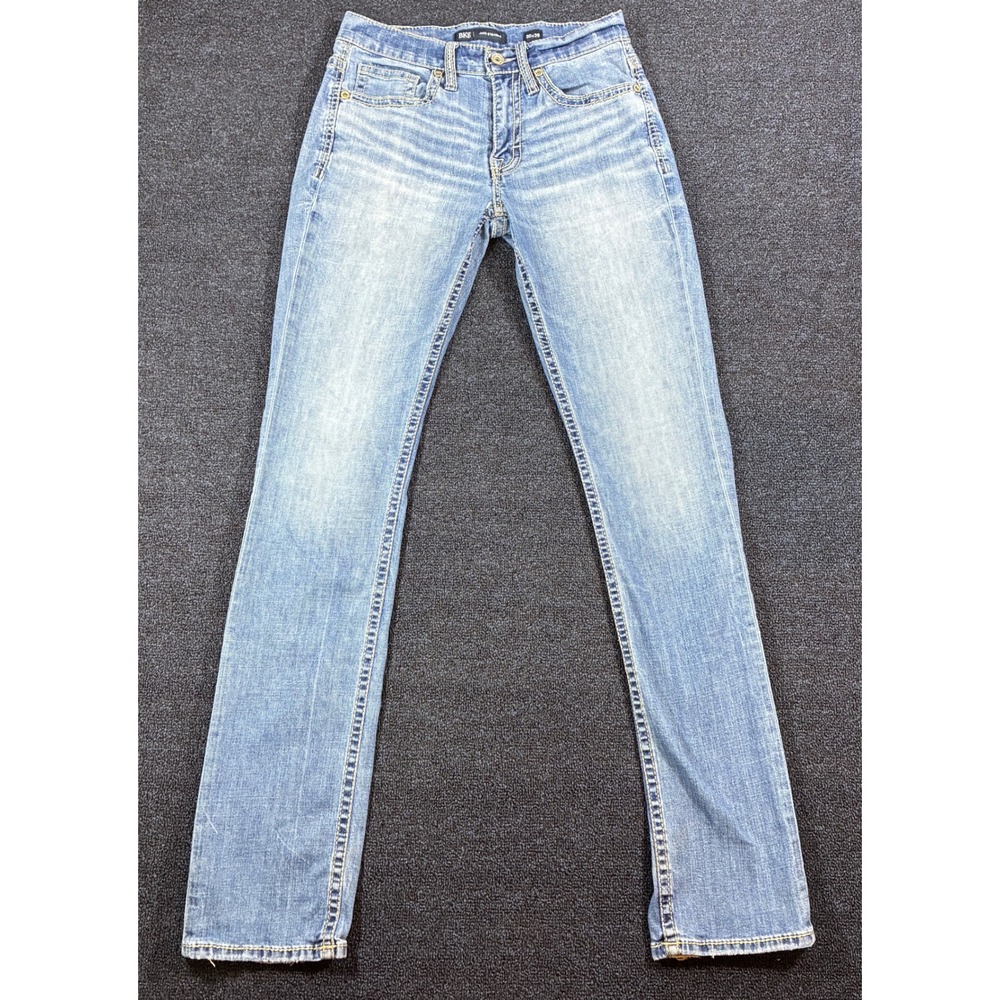 BKE Jake Straight Jeans Men 30 [Fits 30x34] Light Wash Stretch Denim ABP16342